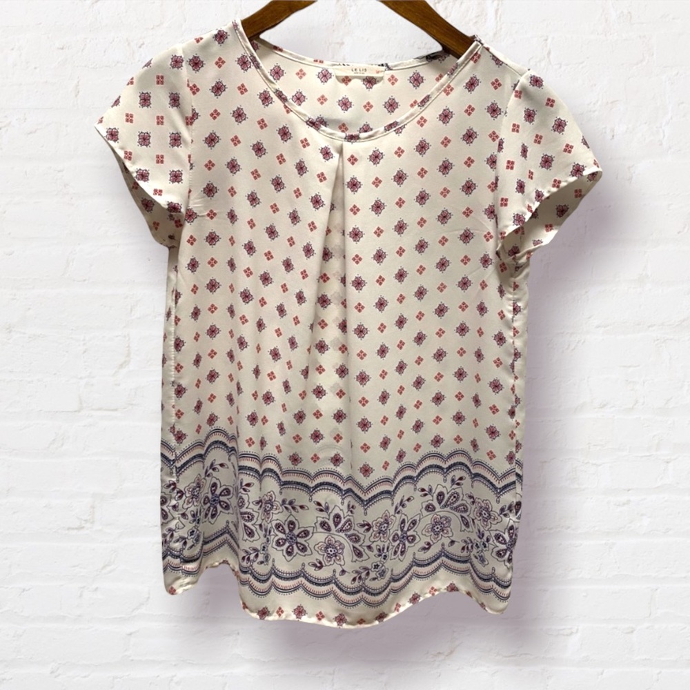 Le Lis White Floral Top